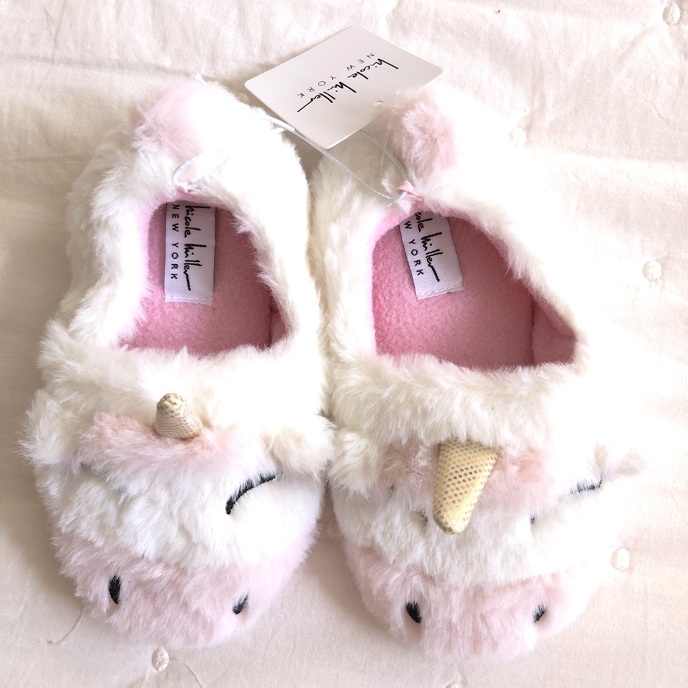 Nicole Miller Unicorn Slippers Toddler 9/10